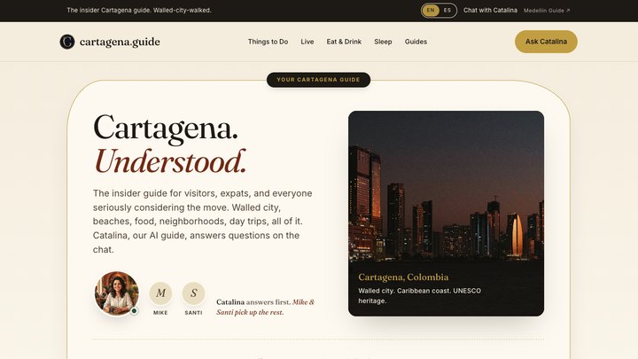 thecartagena.guide homepage